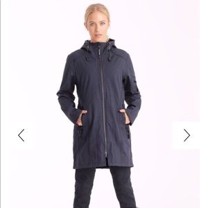 Ilse Jacobsen Hornbaek Dark Blue 3/4 Raincoat